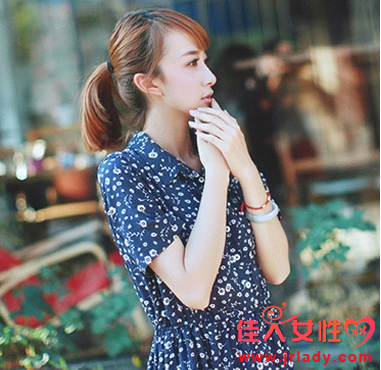 無劉海馬尾辮的紮法 簡單時尚超顯女神氣質