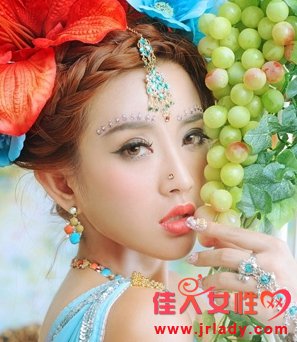 韓式的編發盤發造型 韓式的編發盤發造型