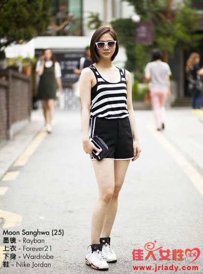 2014韓國街拍美女圖片 街拍直擊看看韓國人夏天怎麼穿