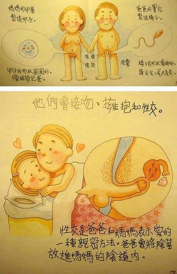 武漢發露骨的小學生性教材 圖文並茂詳述性交過程堪稱黃色漫畫