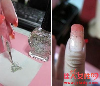 鑲鉆漸變粉色美甲DIY教程 打造可愛公主風格
