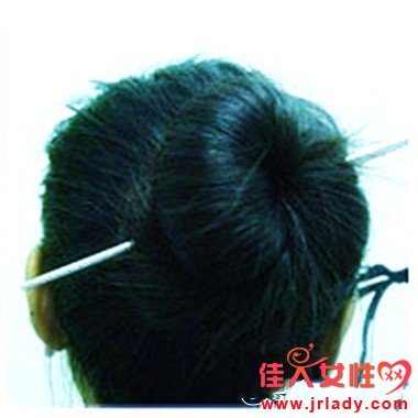 筷子也能盤個花苞頭